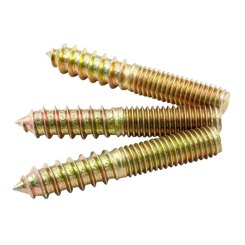 Hitefu 20PCS Hanger Bolts, M8 Double Ended Screws 2"(50mm) Length, M8 Dowel Screw for Wood Furniture, with (M8x1.25mm) Hanger Bolt Driver - Image 4